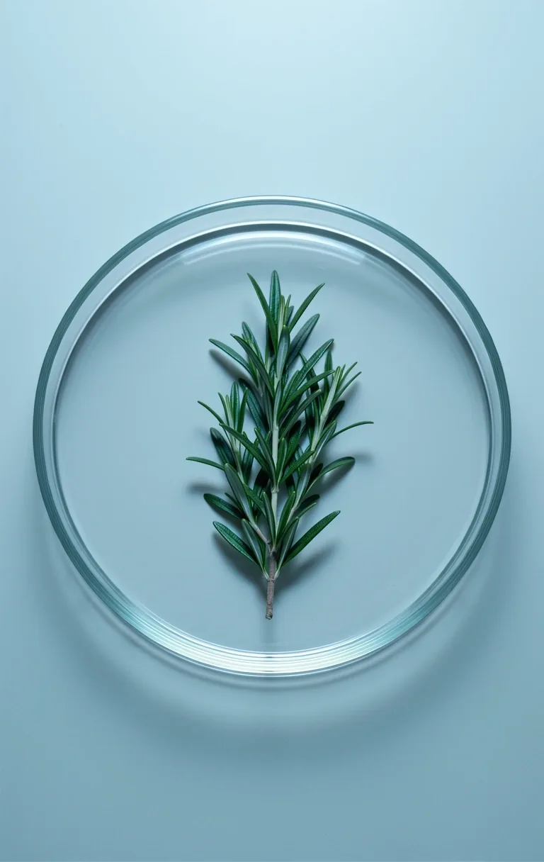 Clinical botanical glassware representing technical precision